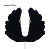 10 Feather Cake Ornaments: Large White Heart Wings for Birthdays & Valentine's Day