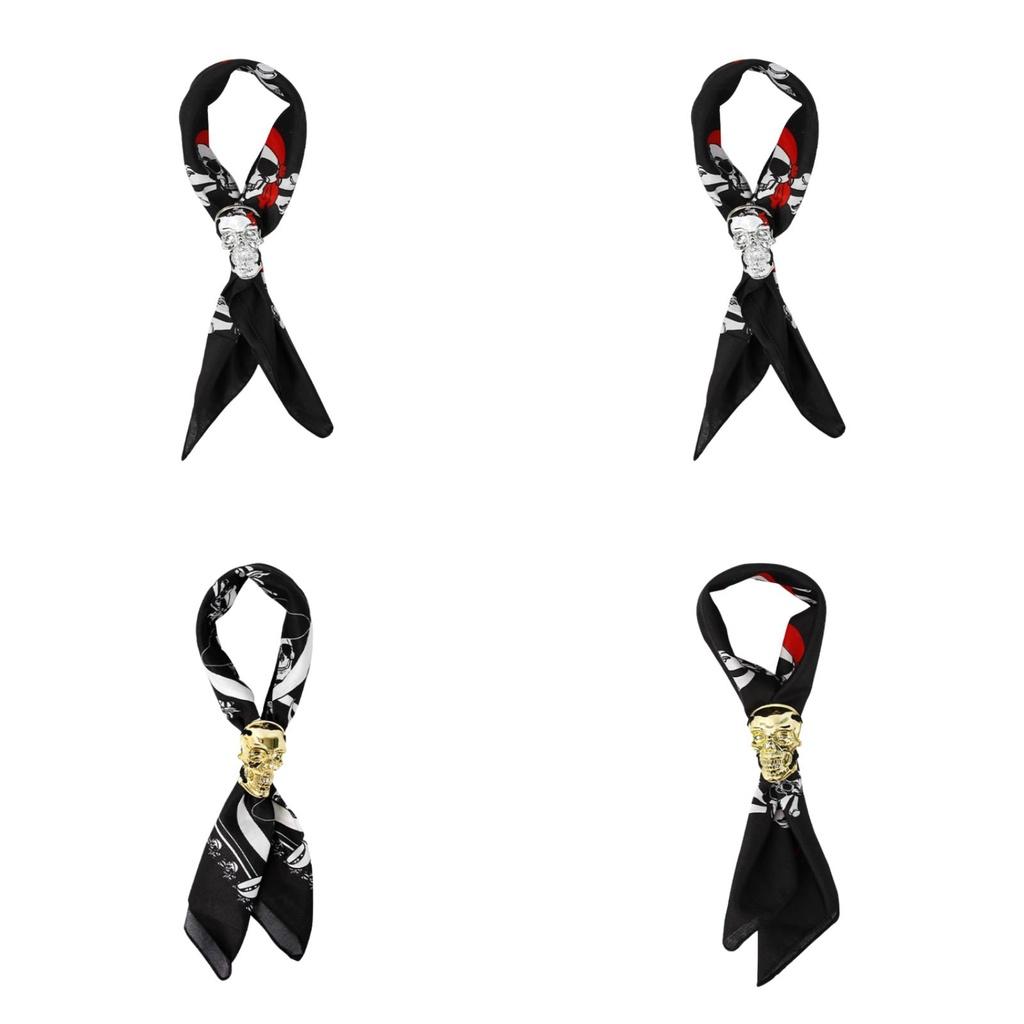 Halloween Skull Artwork Extra Neck Tie Dress-up Prop For Kids' Makeup Costume