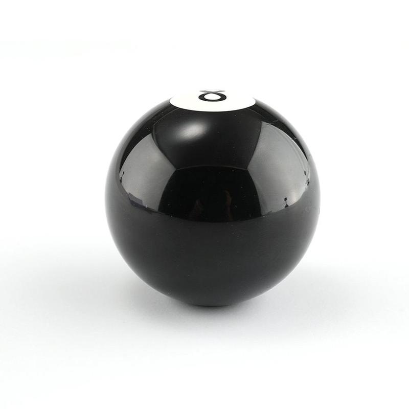 8 Eight Pool Billiard Ball Gear Shift Knob w/ Adapter Universal Vehicle AT/MT Shifter Lever Head Black High Quality Dropship