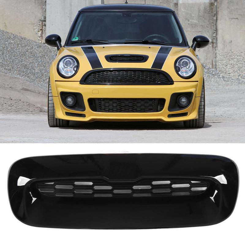 2 STuks Voor Motorkap Ventilatierooster Trim Helder Zwart Luchtuitlaat Kap Vervanging Voor BMW Mini Cooper S R56 R55 R57 R58 R59 Motor Trim