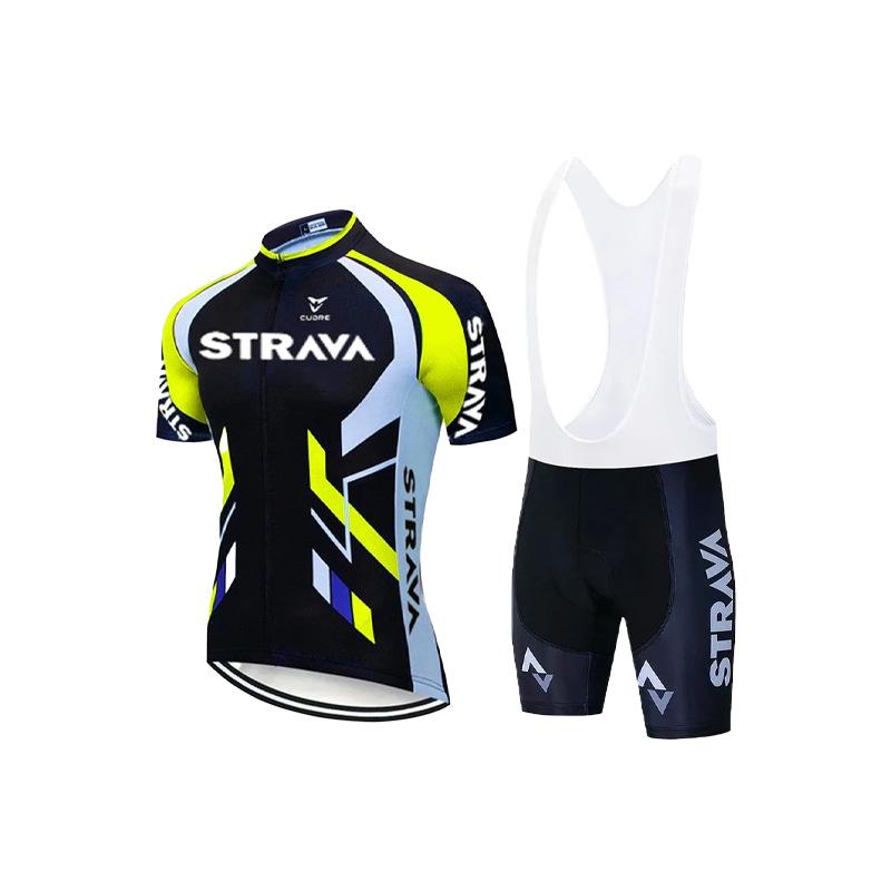 Summer Outdoor Cycling Suit Short Sleeve Set Suction Drain Shuangbike Suit Short Comfortable Cycling Suit Set