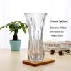 Extra Large Transparent Glass Vase, 50cm Height, Wide Diameter for Flower Arrangements, Living Room Decor, Hydroponic Lucky Bamboo