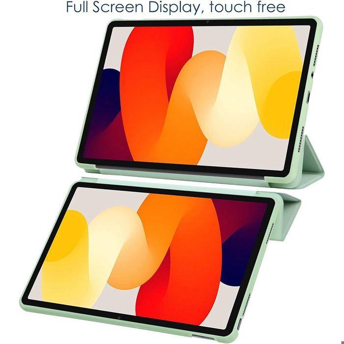 Coque de Protection - E.F.Connection - Xiaomi Redmi Pad Pro 12,1" - Vert - Support Veille-Réveil - Silicone