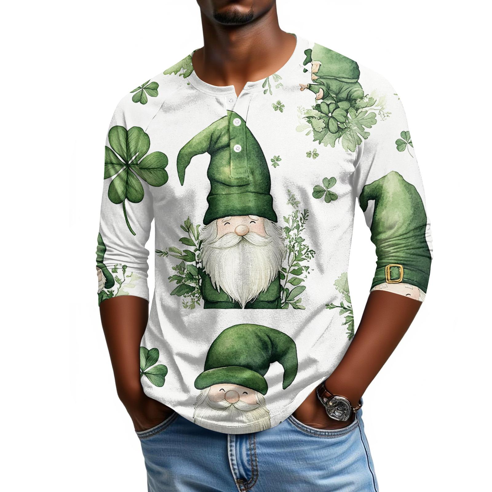 

Мужской топ с рукавом реглан и рукавом три четверти XL белый