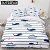 Ship Anchor Nautical 3D Duvet Cover Sea Pillowcases Quilt Cover Home Decor Gift Fashion Twin Queen King Polylester Bedding Set