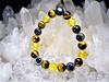 Leaf Stone stone for financial career and wish Eye and Citrine Bracelet for Men and Natural Power 10mm 17cm [Guardian luck, luck, fulfillment] Tiger's