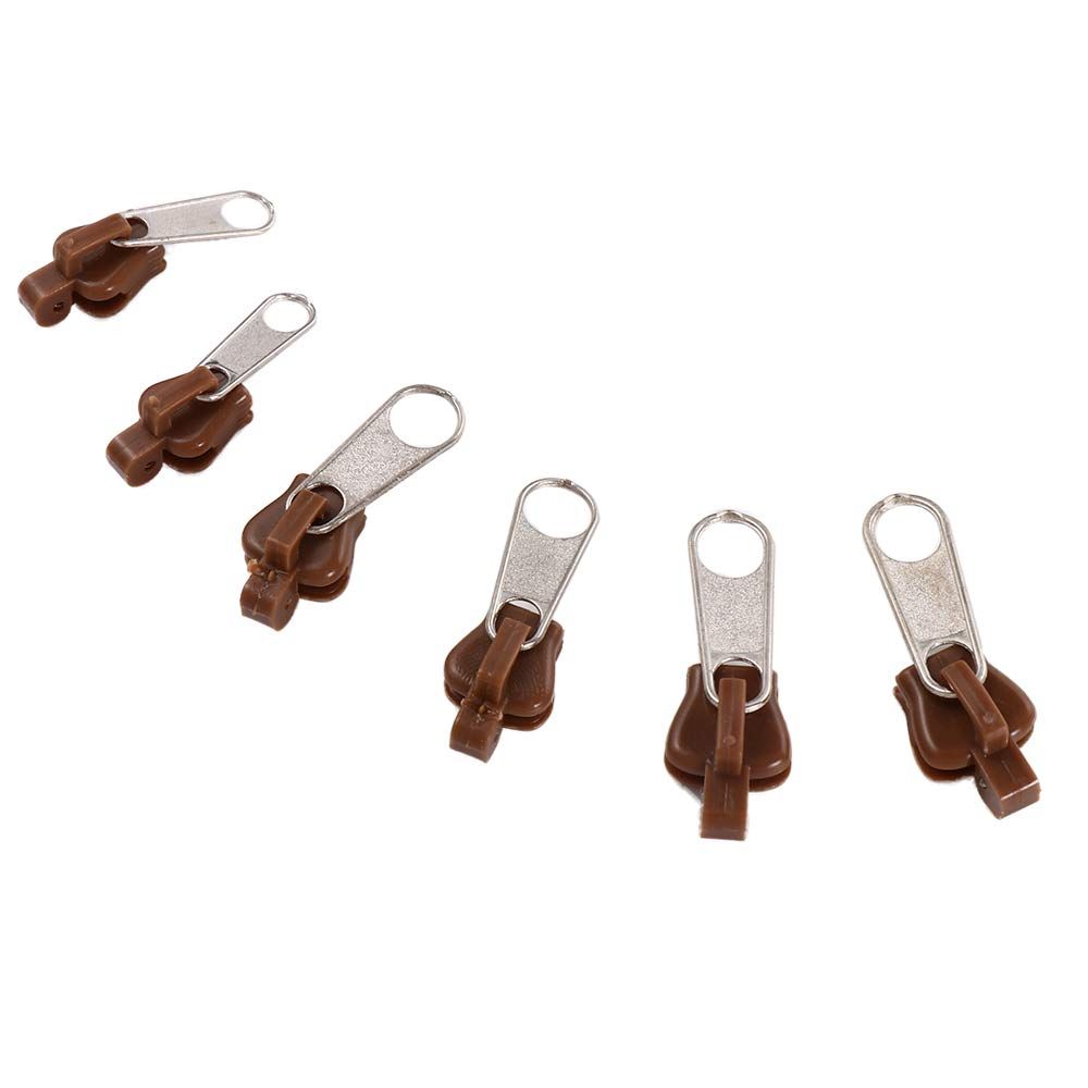 6pcs/set Universal Sewing Kits Repairing Coats For Sew Jackets Fastener Fixer Zipper Slider Teeth