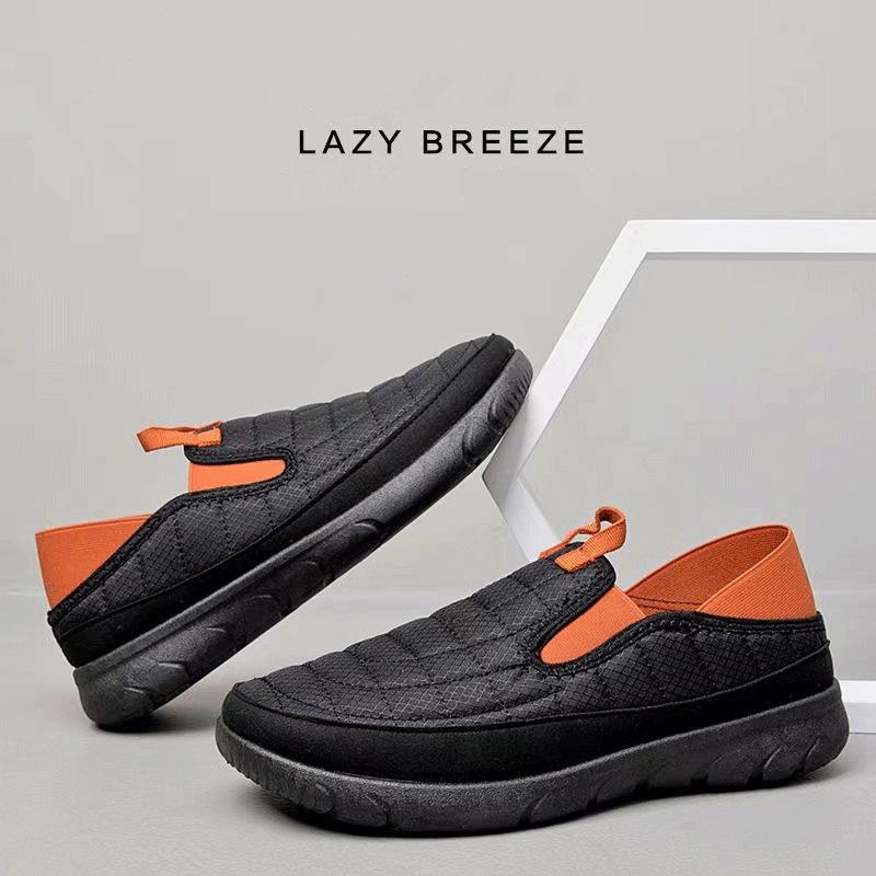 

Мужские лоферы, летняя обувь, мужская новая модная парусиновая обувь, мягкая и удобная обувь из флоковой замши на плоской подошве, мужская повседневная вулканизированная обувь 46 чёрный