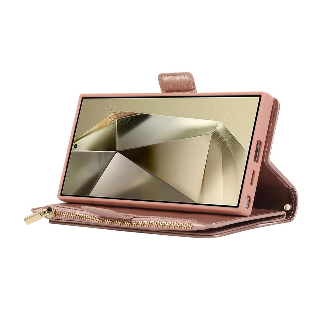 Crossbody Zipper Cards Solt Wallet Leather Case For Samsung S24 Ultra S23 Plus S22 S21 A55 A15 A14 A54 in 1 Detachable Bag Cover