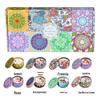 Ethnic Style Aromatherapy Candle Gift Set with Tinplate Dried Flowers