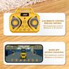 1/64 2.4G Rc Mini Alloy Forklift With Trailer Diy Stickers 4Ch App Remote Control Truck Music Lights Kids Toys Christmas Gifts