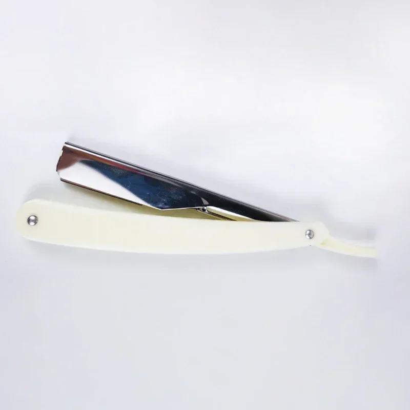 1pc Professional Manual Shaver Straight Edge Stainless Steel Sharp Barber Razor Folding Shaving Beard Trimmer Cutter No Blades
