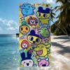 Cartoon T-Tamagotchi Towel Quick Drying Beach Towels Are Suitable For Swimming Pools Camping Yoga And The Gym
