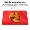 Silicone Baking Mat Heat-Resistant Fat Reducing Mat for Oven Grilling Multifunctional Cooking Mat for Healthy Baking Grilling