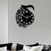 Music Note Wall Clock Art Decorative Modern Silent Movement Analog for Kitchen