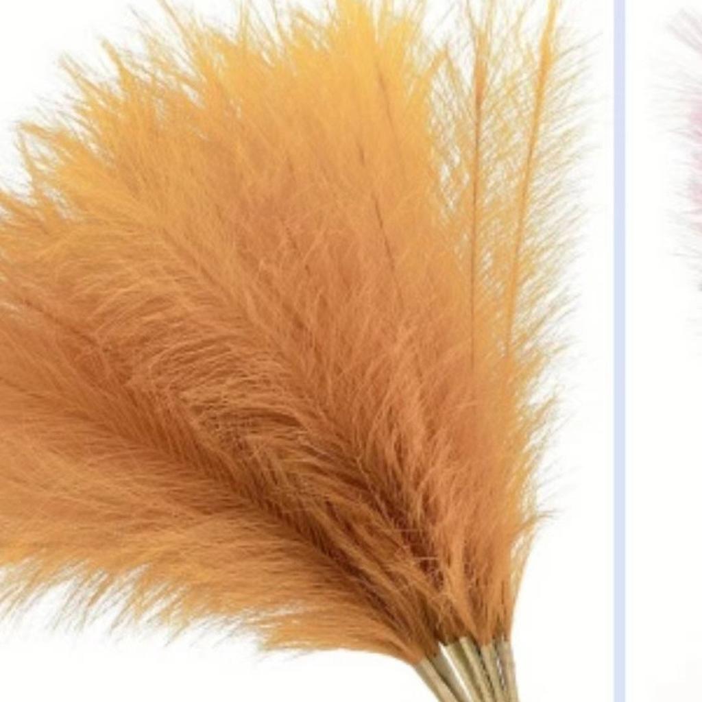 10Pcs Artificial Pampas Grass Decor Faux Reed Plume Plants for Home Wedding Table Decoration Festive Party Supplies