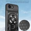 For iPhone 16e Magnetic Case Rotating Kickstand TPU+PC Phone Cover