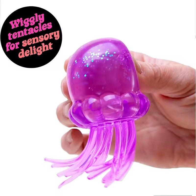 Sale Schylling Jellyfish Healing Series Nice Cube Stress Relief Pinch Toy Children's Gift Jellyfish & Cube Squish Toy