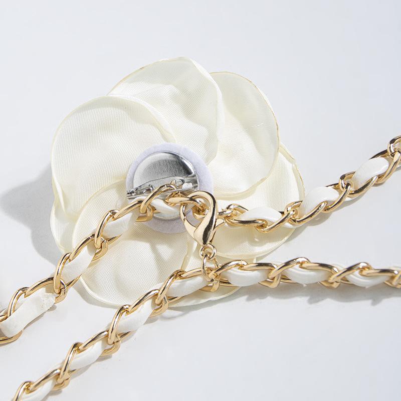 Fashionable Sweet Waist Chain Elegant Camellia Waist Chain Texture Hanfu Dress Decorative Waist Chain
