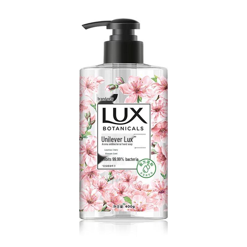 

LUX Cherry Blossom Scent Antibacterial Hand Wash, 2x400g Twin Pack