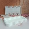 Innovative Silicone Tray Mold Epoxy Resin Aquas Ripple Shaped Jewelry Display Plate Mould Plaster Cement Tableware Mold
