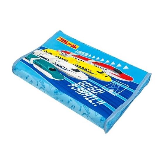 Детская подушка MORIPiLO Низкая Plarail Shinkansen Junior Мягкая подушка из пены с эффектом памяти Doctor Yellow Komachi Hayabusa Слоновая кость 35x25x5см Гипоаллергенная Микро
