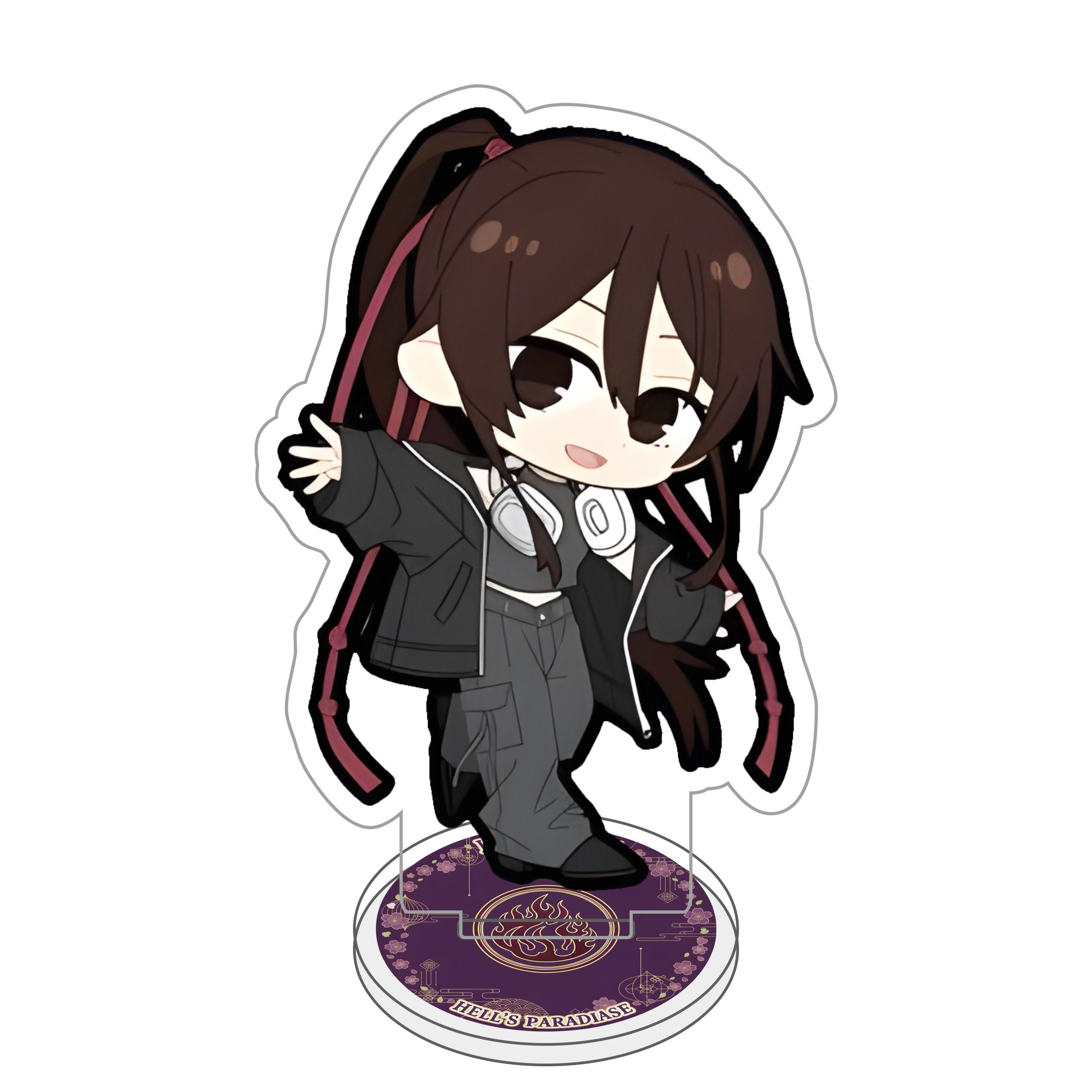 

Anime Acrylic Stand Hell’s Paradise Jigokuraku Gabimaru Sagiri Yuzuriha Figure Display Desktop Decoration Collectible Gift 10 cm