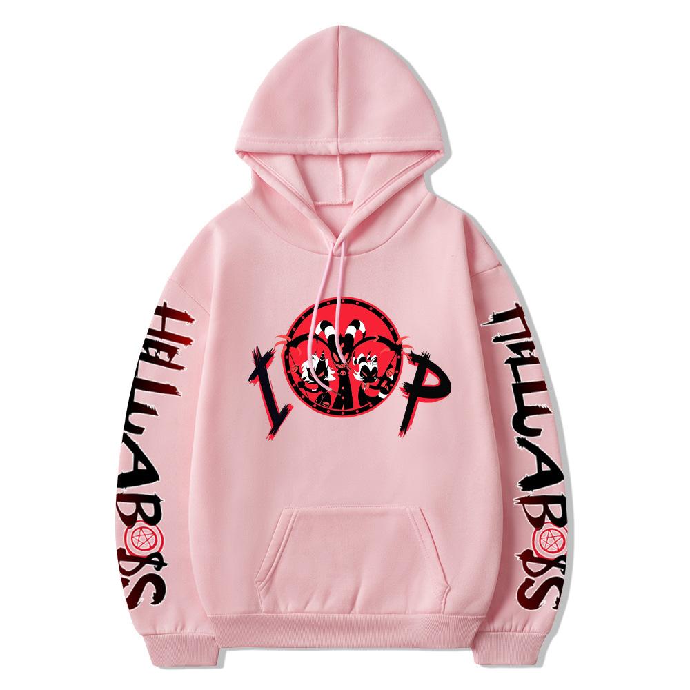 Anime Extreme Evil Boss Print Women's Long Sleeve Hooded Sweatshirt Women's Sweatshirt Fleece Hoodie