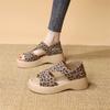 Summer New Women's Korean Style Platform Slip-On Beach Sandals - Non-Slip Rubber Outsole, Cushioned Memory Foam & Versatile All-Match Design