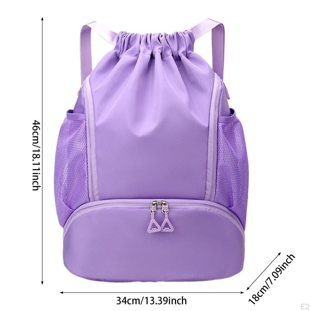 Drawstring Backpack for Men and Women Lightweight Cinch Beach Swim Bag String Water