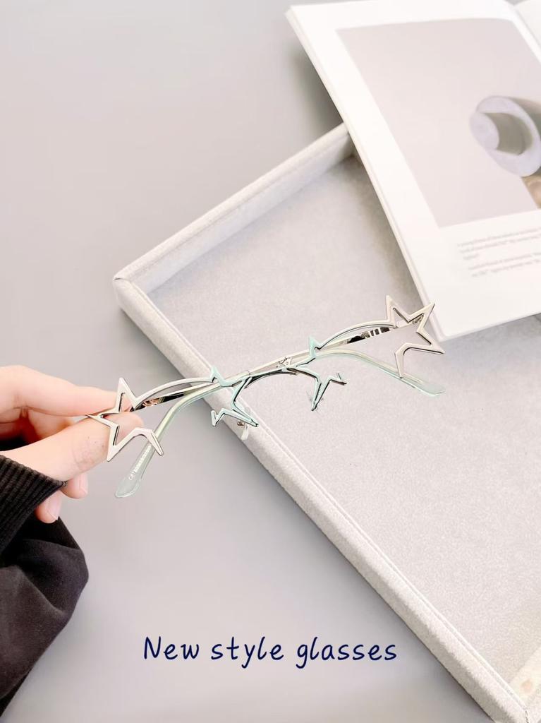 High Performance Y2K Stylish Women Glasses Frame Korean Fashion Polygon Shape Female Glass New Style Decorative Eyeglass