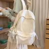 Schoolbag Girl Wind Embroidery Bear Backpack Female Student High Value Large Capacity Lightweight Backpack College Style Sweet School Bag