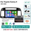 Qualcomm Car Radio Android 14 Wireless Car Play For Toyota Camry 5 2002 2003 2004-2006 Autoradio Multimedia Automotive Car Radio