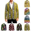 Men's Business Casual Fashion Printed Corduroy Jacket