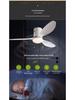 Walnut Ceiling Fan with Light and Remote Control, Variable Frequency, for Living, Dining, or Bedroom Spaces with ABS Blades.