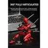 DUMMY 13 Articulated Mobile Robot Toy, 3D Printed with Magnets, Manual Assembly, Red Color
