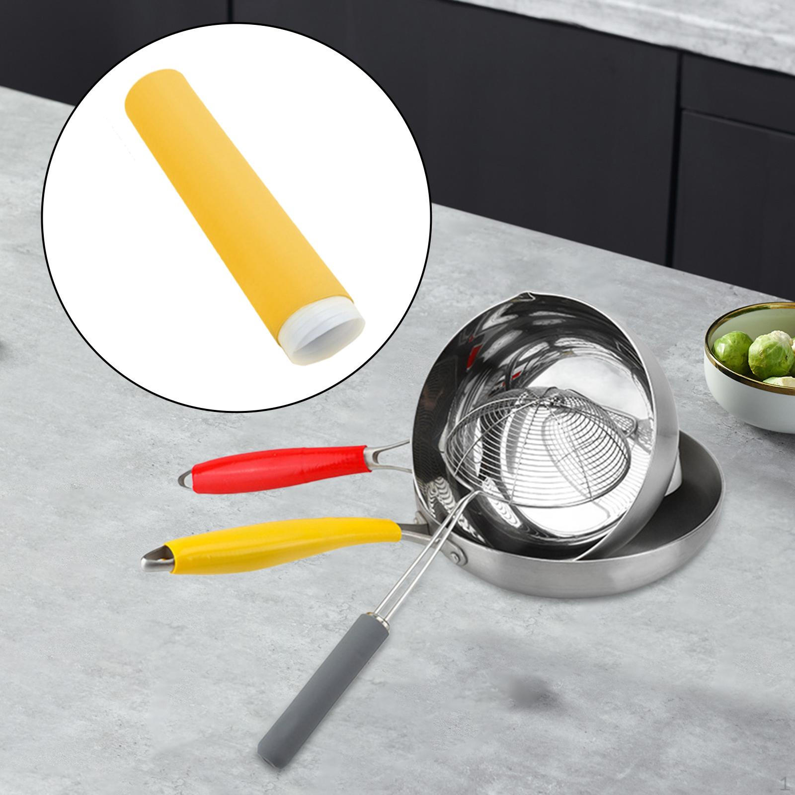 Крышка ручки кастрюли Перчатка для кастрюли Простая установка Изоляция для защиты — фото 11