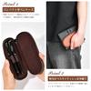Genuine Leather Pencil Case with Soft Large Slim Stylish Easy Perfect Gift for Men and School Entrance New and 60th Zipper, Leather, Capacity,