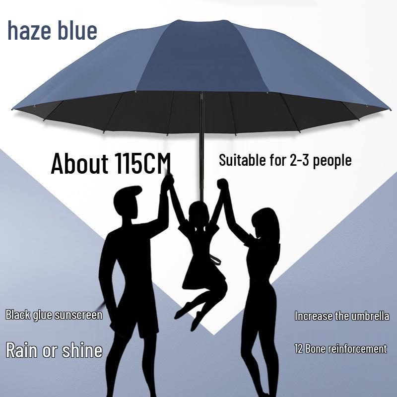 Parapluie Pare-Soleil Double Usage Extra Large: Épais, Renforcé, Pliable pour le Soleil et la Pluie