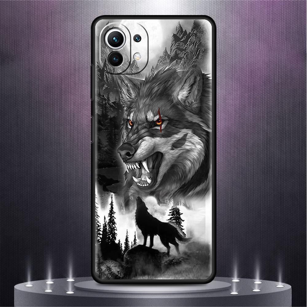 Case For Xiaomi Mi Poco X3 NFC M4 F3 C40 11 11T 10T Pro 12 9T 9 10 Lite Back Soft Phone Cover Wolf Dog Cat Bird Lion Tiger