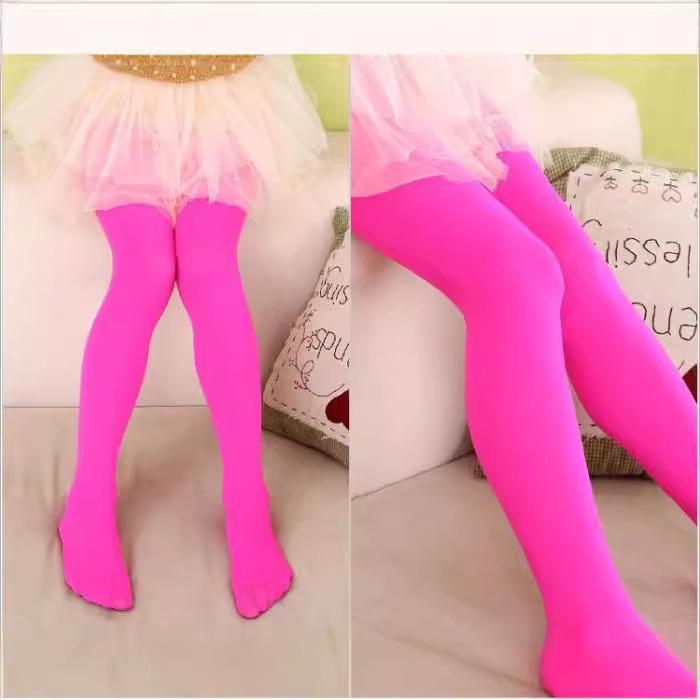 Seasonal Velvet Tights for Girls - Pure White Dance Performance Stockings
