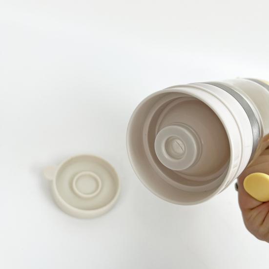 Glass Bottle Honey Syrup Dispenser Food Grade BPA Free Leakproof Glass Honey Dispenser Pot Syrup Storage Bottle with Handle