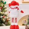 Mini Stretchable Leg Christmas Doll Cartoon Christmas Knitted Doll  Garden