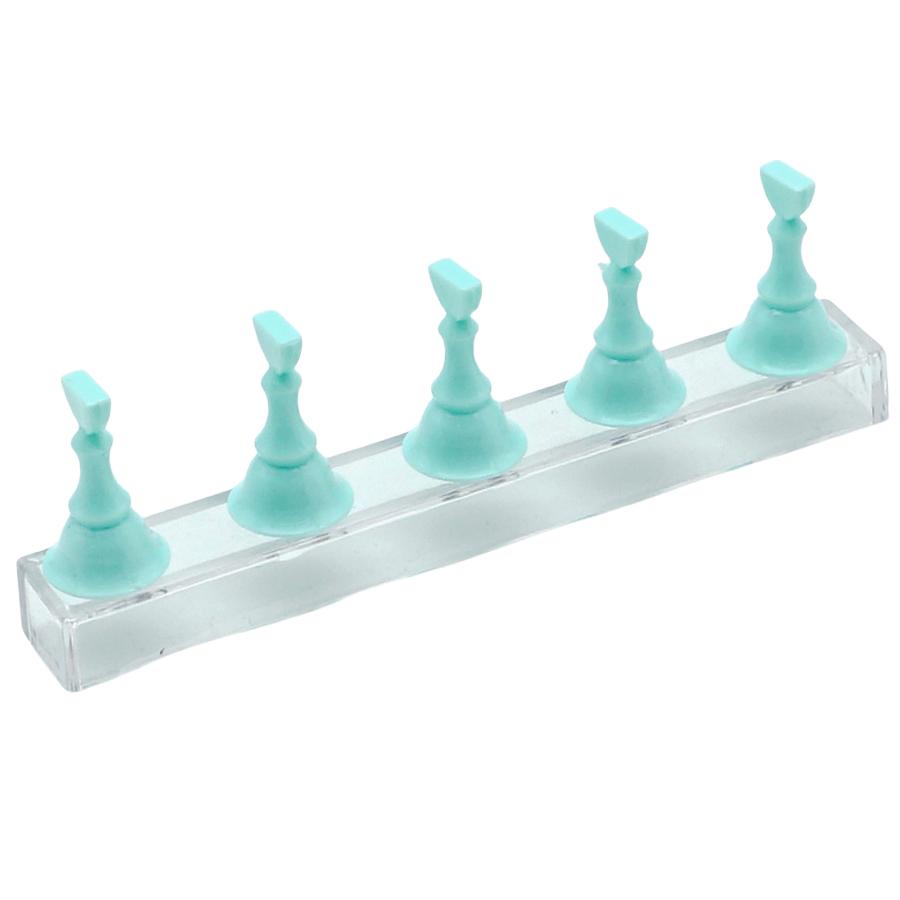 Magnetic Neon Color Nail Art Practice Base Nail Tips Holder Set for Press-on Nails Display Salon and Home Use