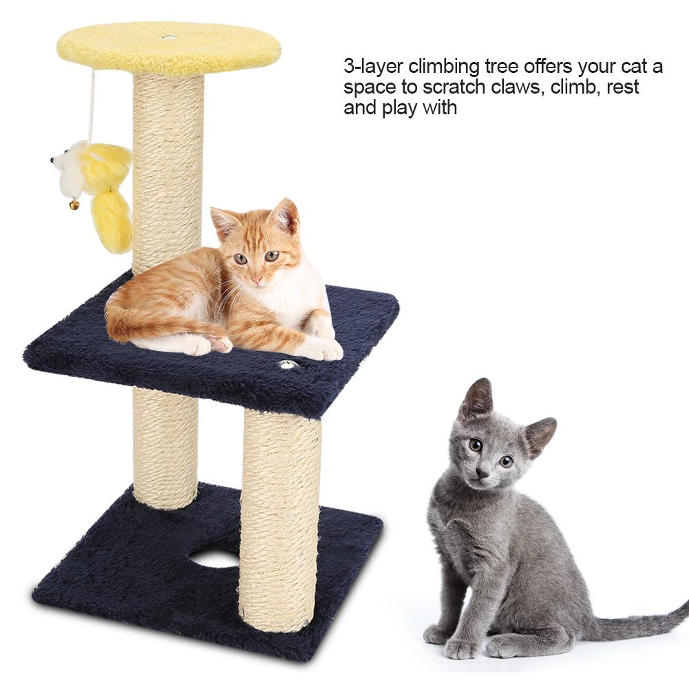 cat play tree with scratching post