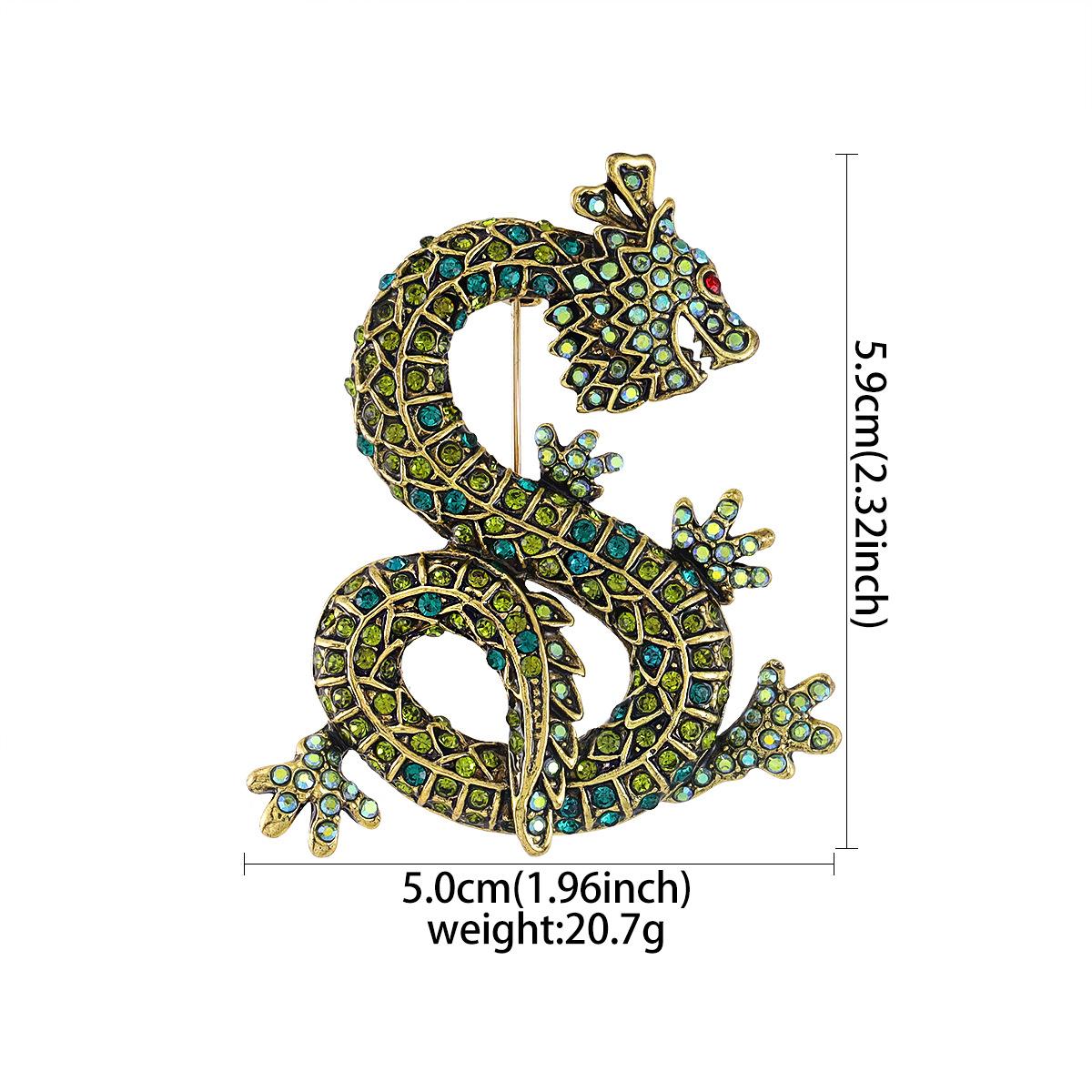 

Ретро Национальный Стиль Брошь Дракон Мода Темперамент Высокий Уровень Мужской Костюм Пальто Куртка Аксессуары Брошь Булавка Оптом