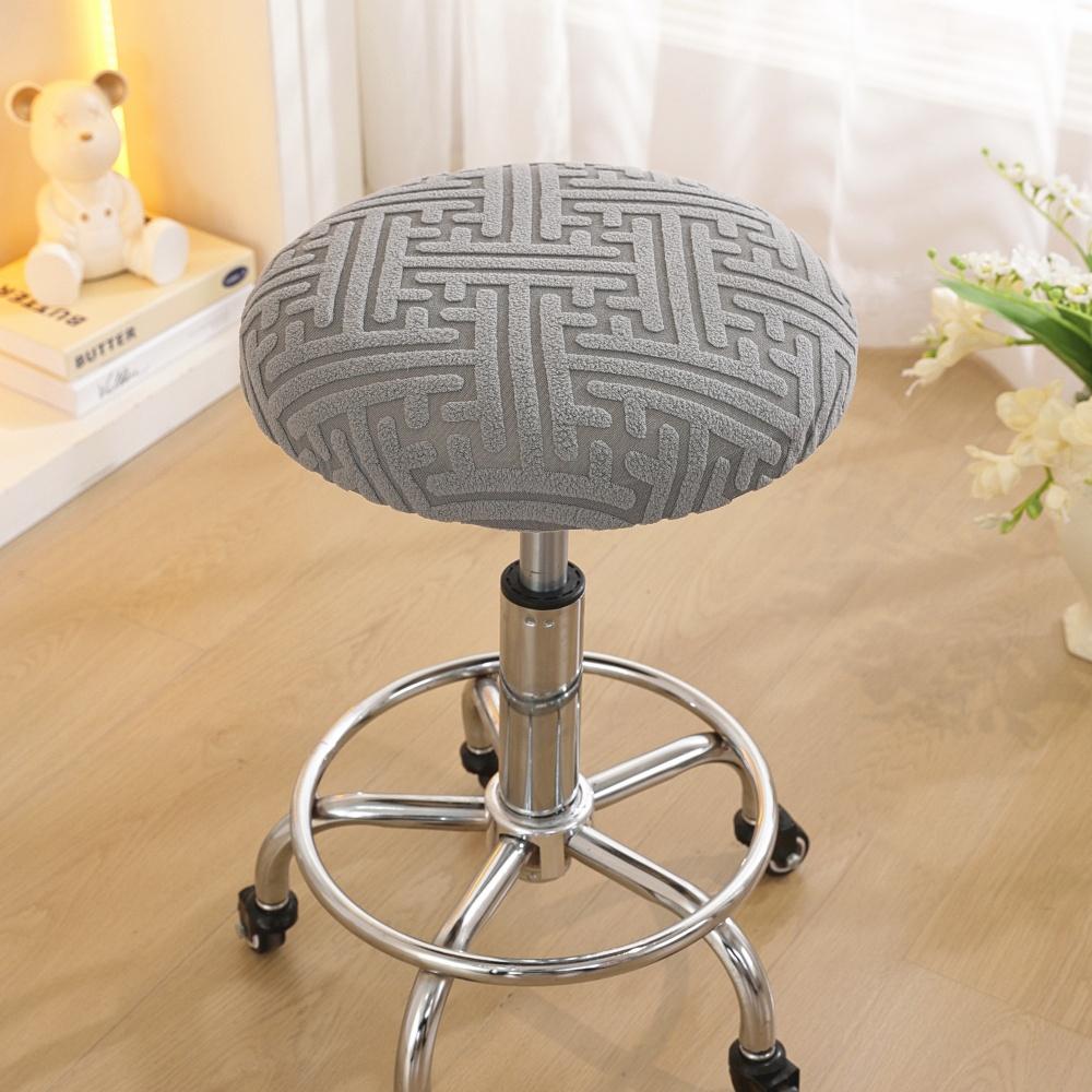 Elastic Round Bar Stool Cover Swivel Seat Slipcover Dustproof Protector For High Chairs Universal Fit