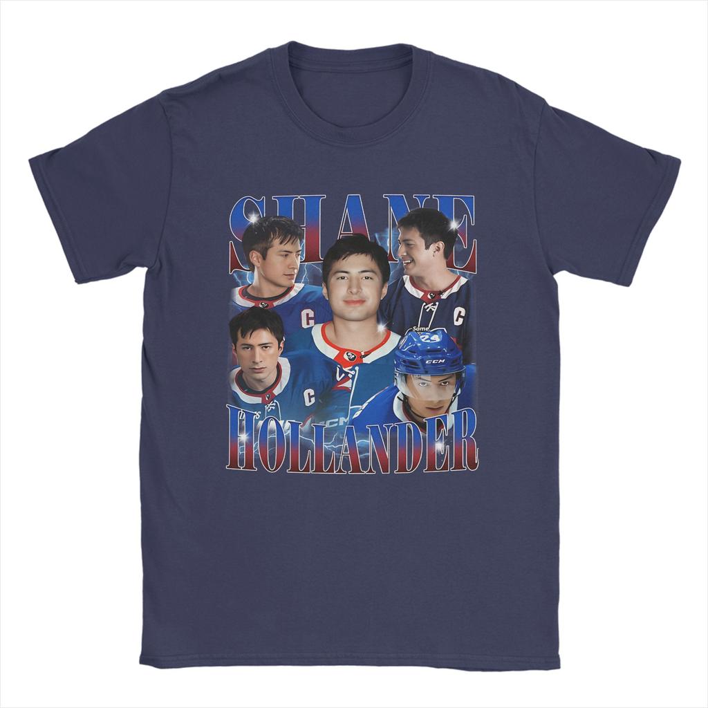 Vintage Ilya Rozanov leckt Shane Hollanders Gesicht T-Shirt Herren Rundhals Baumwolle T-Shirts Erhitzte Rivalität Kurzarm T-Shirt