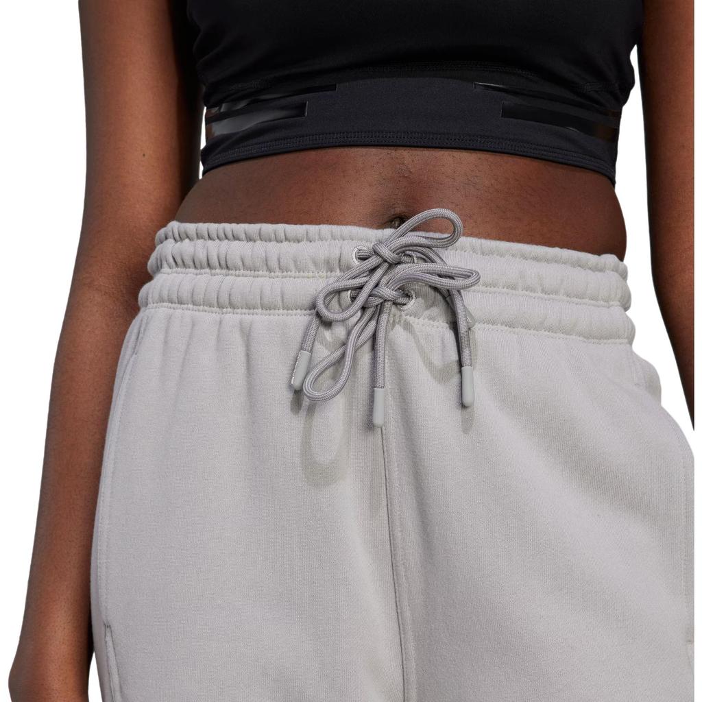 adidas Regular Sweat Pants With Solid Color Drawstring Knit Sports Women Bottoms Dove-Grey IB6862