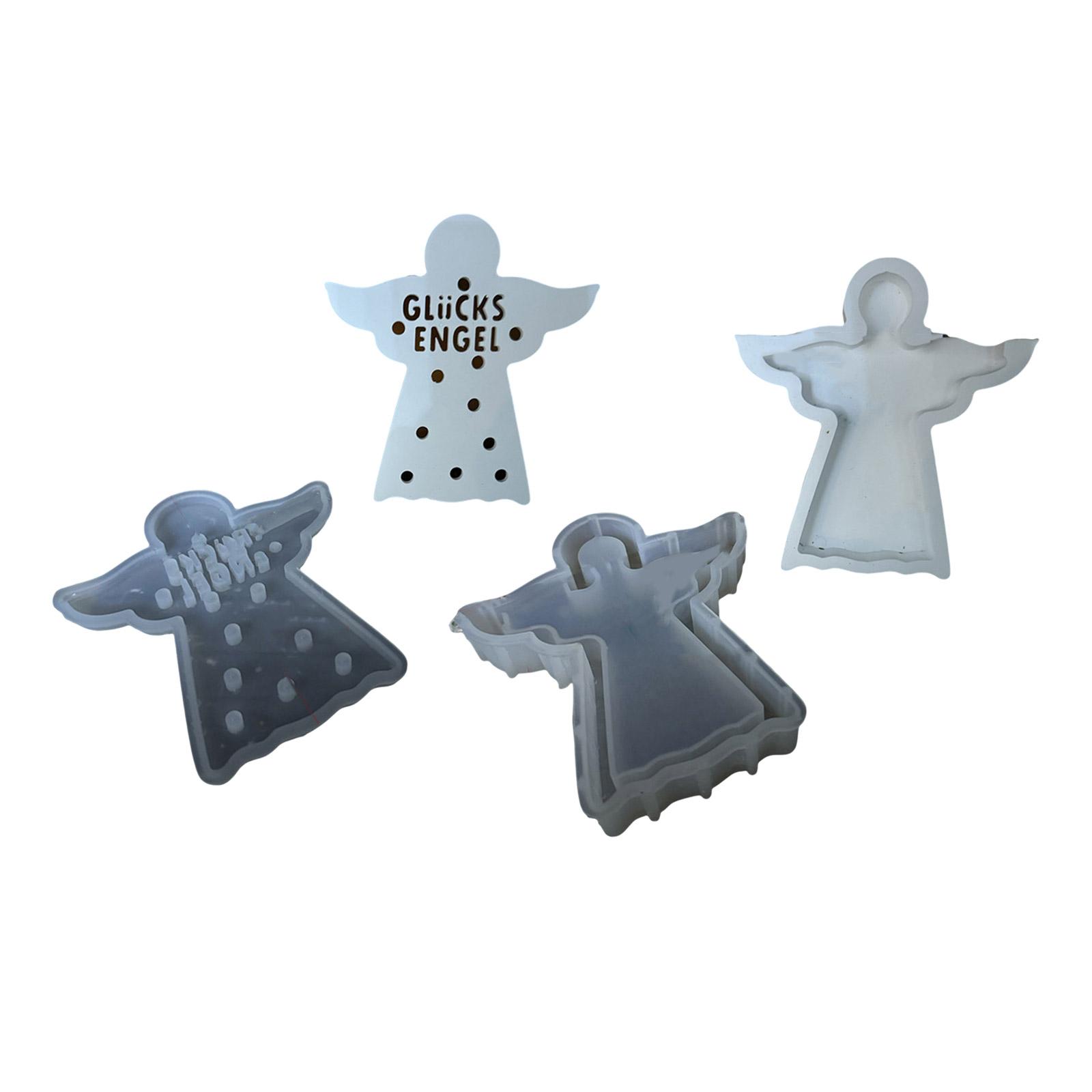 

Multipurpose Sturdy Silicone Mold Set for Crafting Supplies Angelic Heart Lamps Portable for Home and Event Decoration L